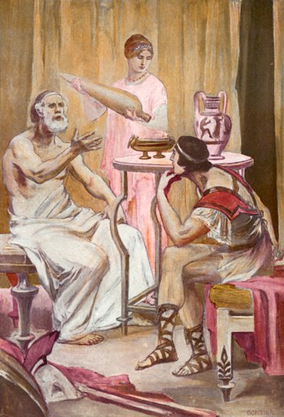 Illustratie voor de Ilias door Homerus door Clement Goutier