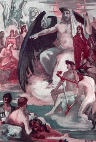 Illustratie voor de Ilias van Homerus door Clement Goutier