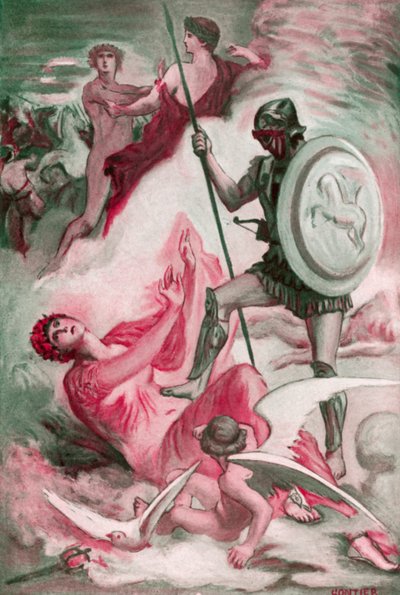 Illustratie voor de Ilias door Homerus door Clement Goutier