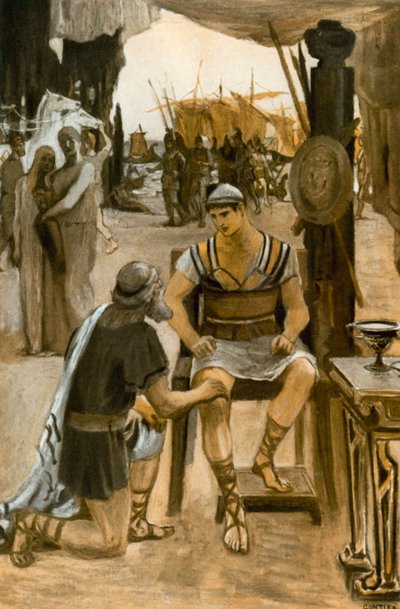 Illustratie voor de Ilias door Homerus door Clement Goutier