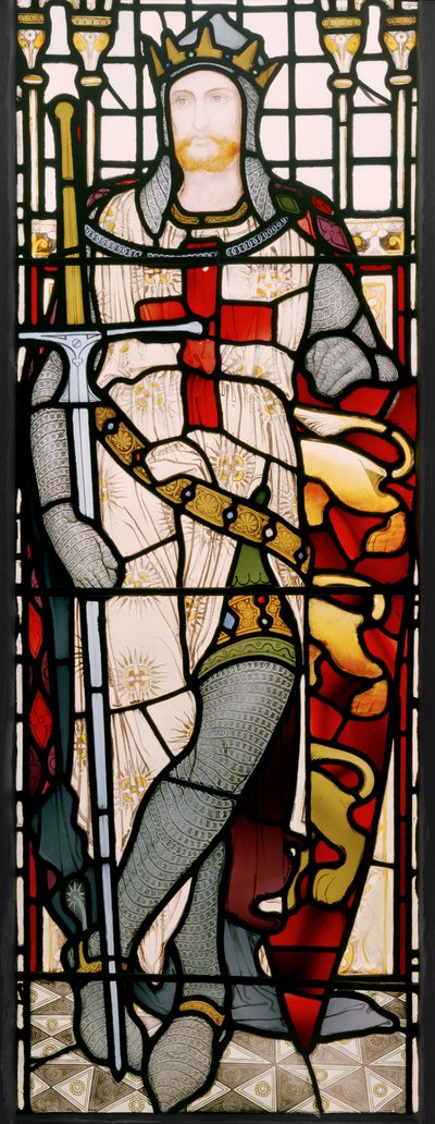 Richard I (detail) door Clement James Heaton