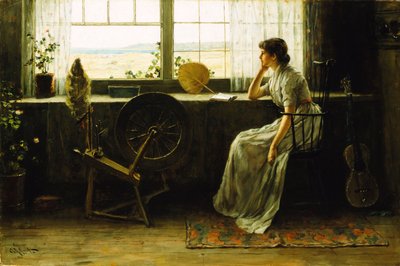 Wachten, 1885 door Clement Rollins Grant