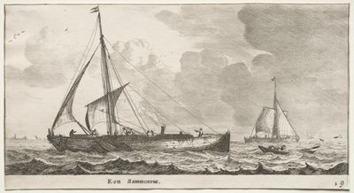 Verschillende Schepen en Zichten van Amsterdam (Verscheÿde Schepen en Gesichten van Amstelredam), Deel II: Een Koopvaardijschip door Clement de Jonghe