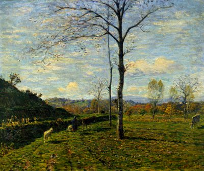 Eind Oktober, door Clemente Pugliese Levi (1855-1936) door Clemente Pugliese Levi