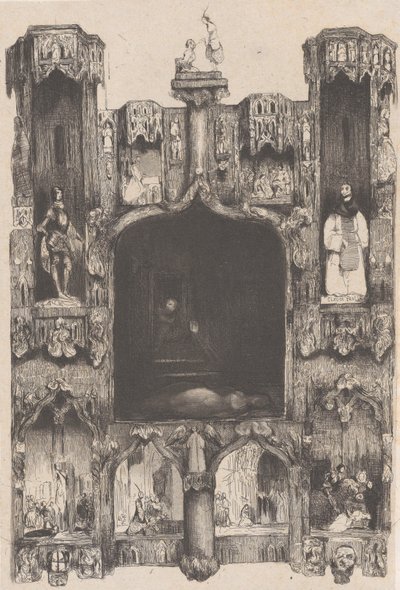 Notre-Dame de Paris, 1832 door Célestin Nanteuil