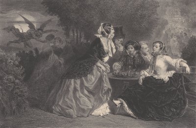 De dochters van de duivel Het schepsel, ca. 1848-62 door Célestin Nanteuil