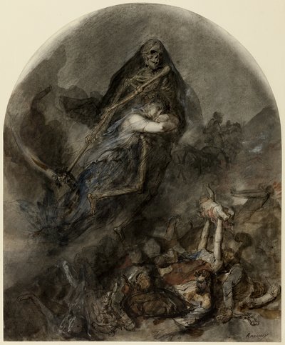 Allegorie van de Dood door Clément Auguste Andrieux