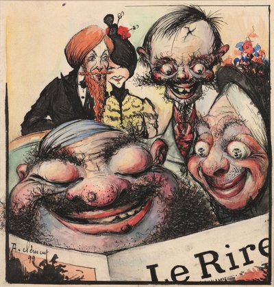 Omslagontwerp voor het tijdschrift Le Rire, 1896 door Clément Rochel