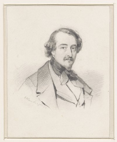 Portret van Christiaan Immerzeel door Coenraad Hamburger