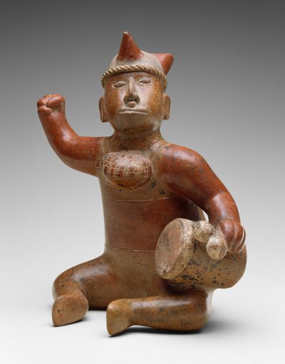 Zittende Muzikant, Mexico, Proto-Klassiek door Colima Culture