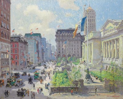 New York Public Library door Colin Campbell Cooper