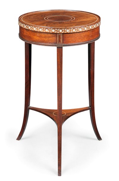 Victoriaanse ingelegde bijzettafel, ca. 1880 door Collinson and Lock