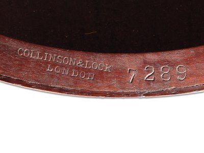 Victoriaanse ingelegde bijzettafel, detail, ca. 1880 door Collinson and Lock