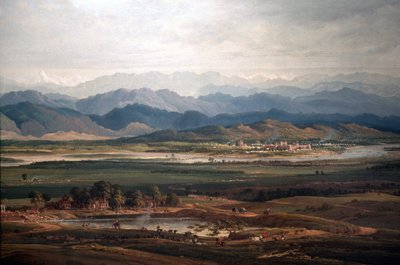 Mars van Francis Markies van Hastings 1754-1826 1814-15 (detail) door Colonel Charles Joseph Doyle