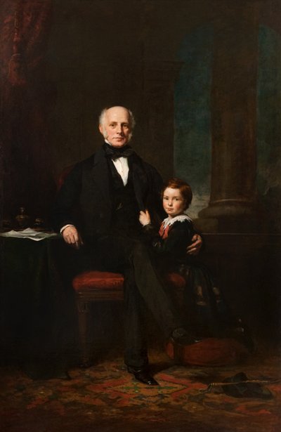 William Forbes van Castleton en Zijn Zoon William, ca. 1855 door Colvin Smith