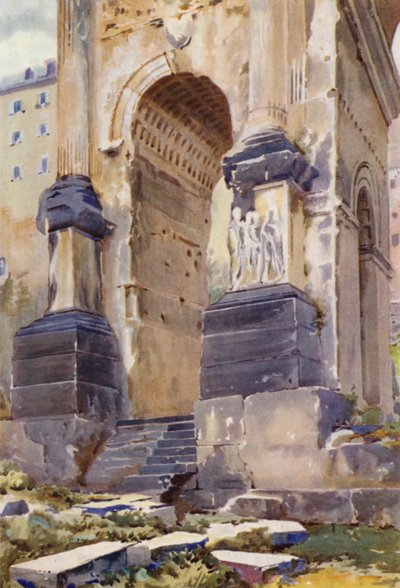 De boog van Septimus Severus, Rome door Commendator Formilli