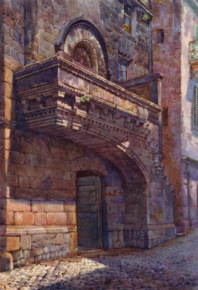 Het balkon van Bella Galiana, Viterbo door Commendator Formilli