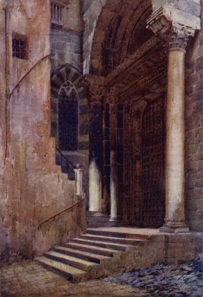 De zijdeur van de kathedraal van S Lorenzo, Genua door Commendator Formilli
