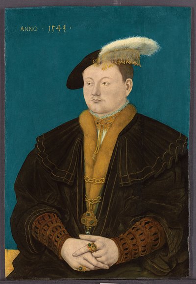 Portret van Friedrich Magnus I von Solms-Laubach, 1543 door Conrad Faber