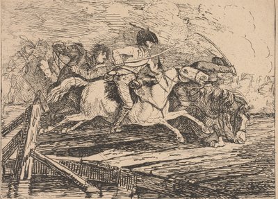Cavalerie die Aanvalt door Conrad Gessner