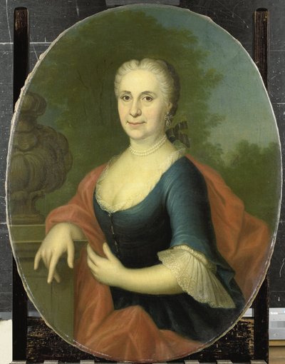 Cornelia van Schuylenburgh (1703-84), vrouw van Diederik van Bleyswijk door Conrad Kuster