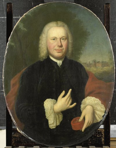 Diederik van Bleyswijk, Baron van Eethen en Meeuwen, Heer van Babiloniënbroek, Burgemeester van Gorkum door Conrad Kuster