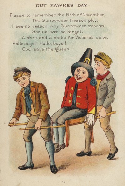 Kinderliedje: Guy Fawkes Dag door Constance Haslewood