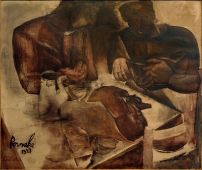 Constant Permeke, "Zwart brood" / Olieverf op doek, 1923 door Constant Permeke
