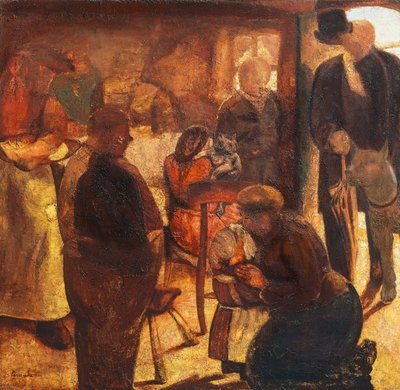 De vreemdeling, door Constant Permeke (1886-1952) door Constant Permeke