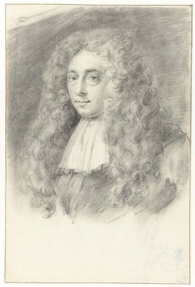 Zelfportret (?) van Constantijn Huygens de Jonge door Constantijn Huygens (II) (possibly)
