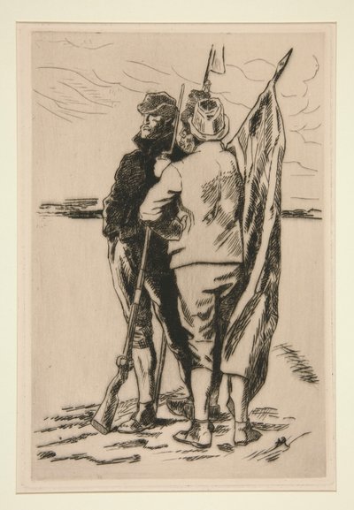 Oorlog van de boeren door Constantin Emile Meunier