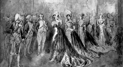 Aan het hof van Napoleon, 1930 door Constantin Guys