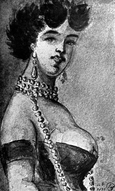 Vrouw, 19e eeuw, 1930 door Constantin Guys