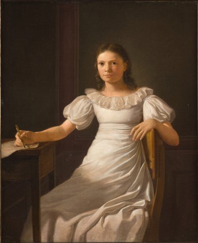 De Zus van de Kunstenaar Alvilde door Constantin Hansen