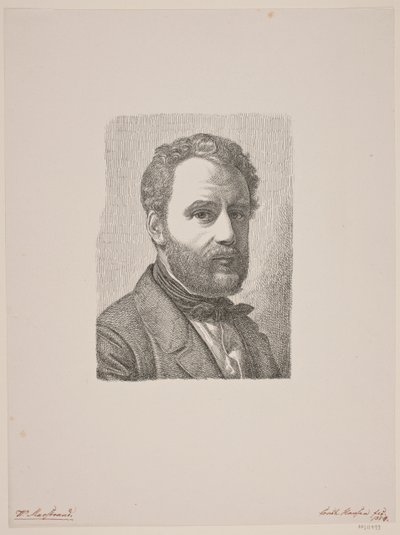 Portret van Wilhelm Marstrand door Constantin Hansen