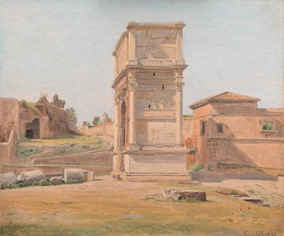De Boog van Titus in Rome door Constantin Hansen
