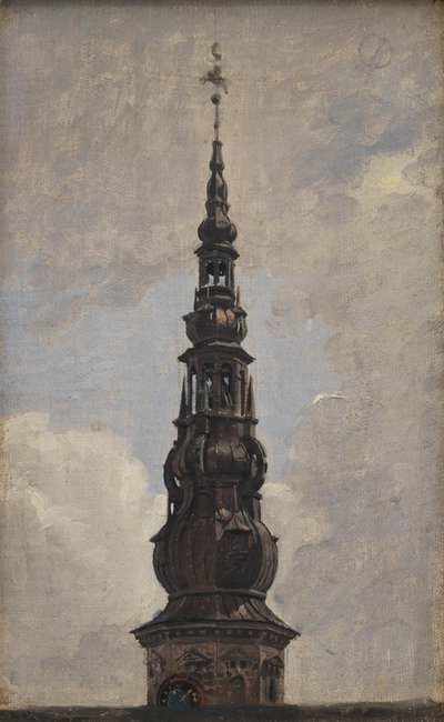De Grote Spits van Kasteel Kronborg. Studie door Constantin Hansen