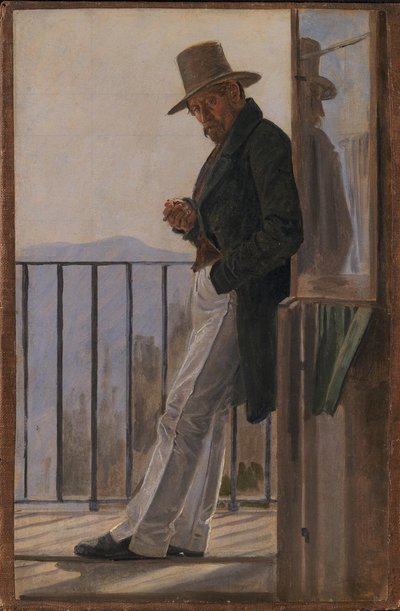 De schilder Ditlev Blunck door Constantin Hansen