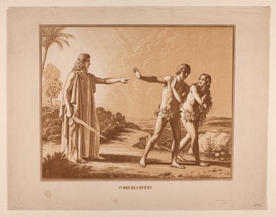 Verdrijving uit het Paradijs door Constantin Hansen