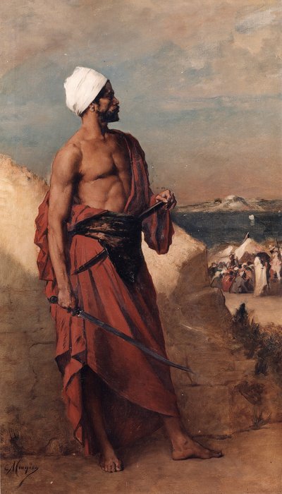 Arabische schildwacht door Constantin Meunier