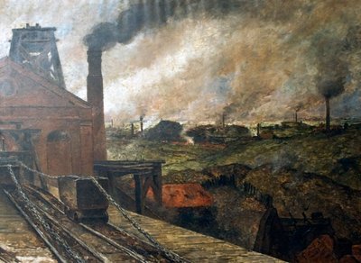 Italiaans: het Zwarte Land - Borinage door Constantin Meunier