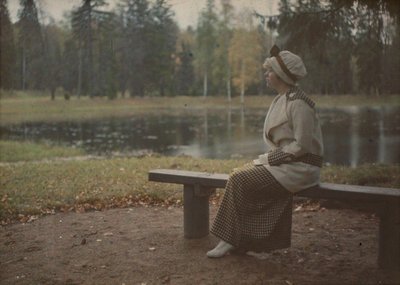 Olga Victorovna Dmitrieff door Constantin Mitrofanovitsh Flórinsky