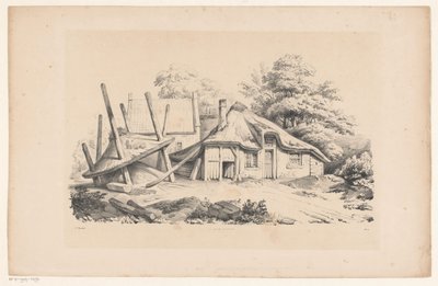 Vervallen boerderij door Constantinus Cornelis Huysmans