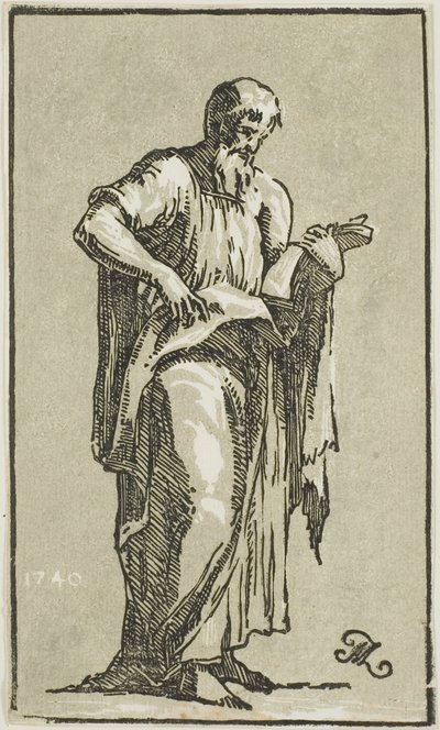 Een apostel door Conte Antonio Maria Zanetti the Elder
