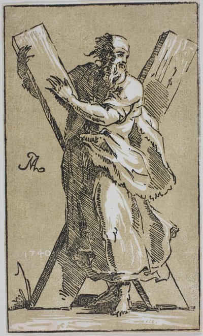 Sint-Andreas door Conte Antonio Maria Zanetti the Elder