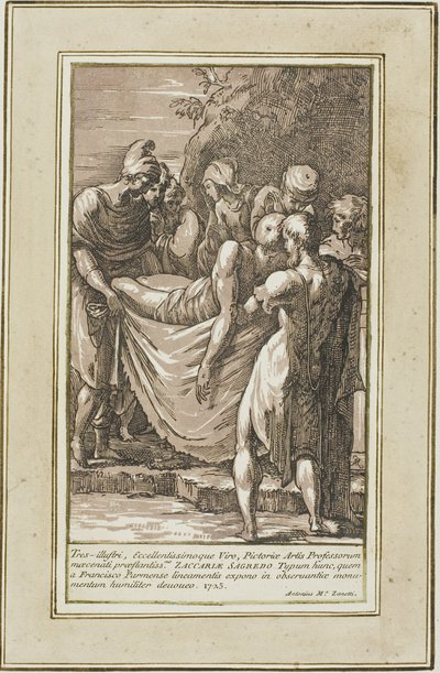 De Graflegging door Conte Antonio Maria Zanetti the Elder