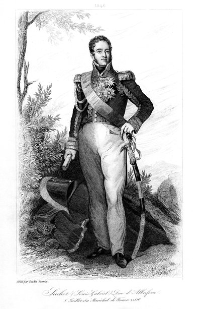 Louis Gabriel Suchet 1770-1826, hertog van Albufera de Valencia en maarschalk van Frankrijk, 1839 door Contenau