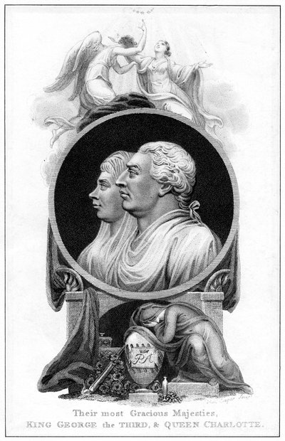 Koning George III en koningin Charlotte, 19e eeuw door Cooper