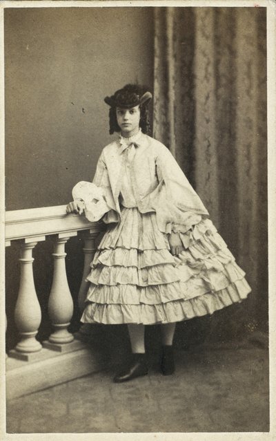 Portret van prinses Dagmar van Denemarken 1847-1928, 1860 door Copenhagen Photo studio E. Lange