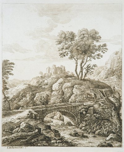 Landschap met Kasteel door Copplestone Warre Bamfylde